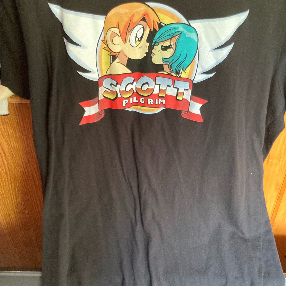 Pilgrim Black Anime Graphic Short Sleeve Tee